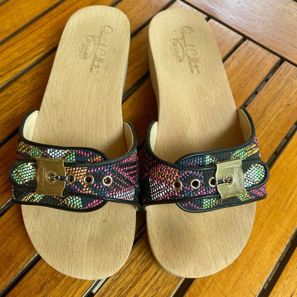 Dr Scholls wood sandal